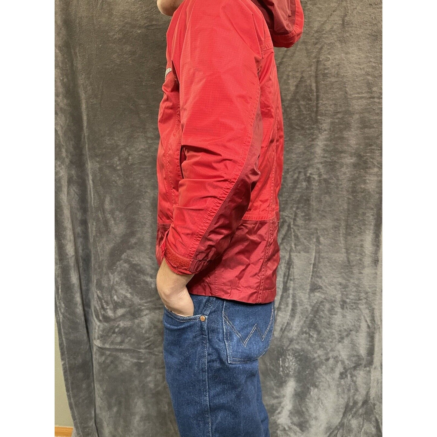 boy's L.L. Bean nylon poly medium 10-12 red jacket