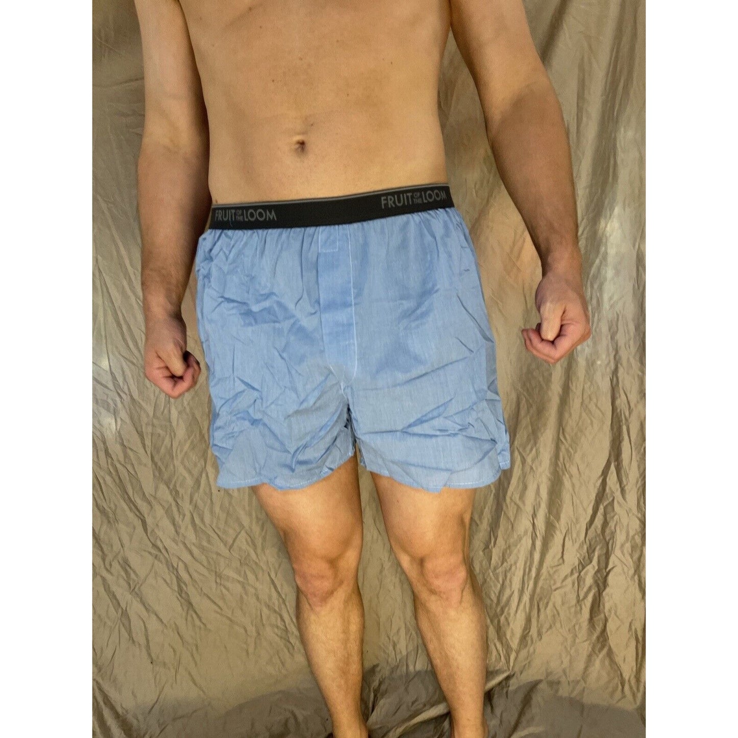 men's fruit of the loom blue boxer shorts small