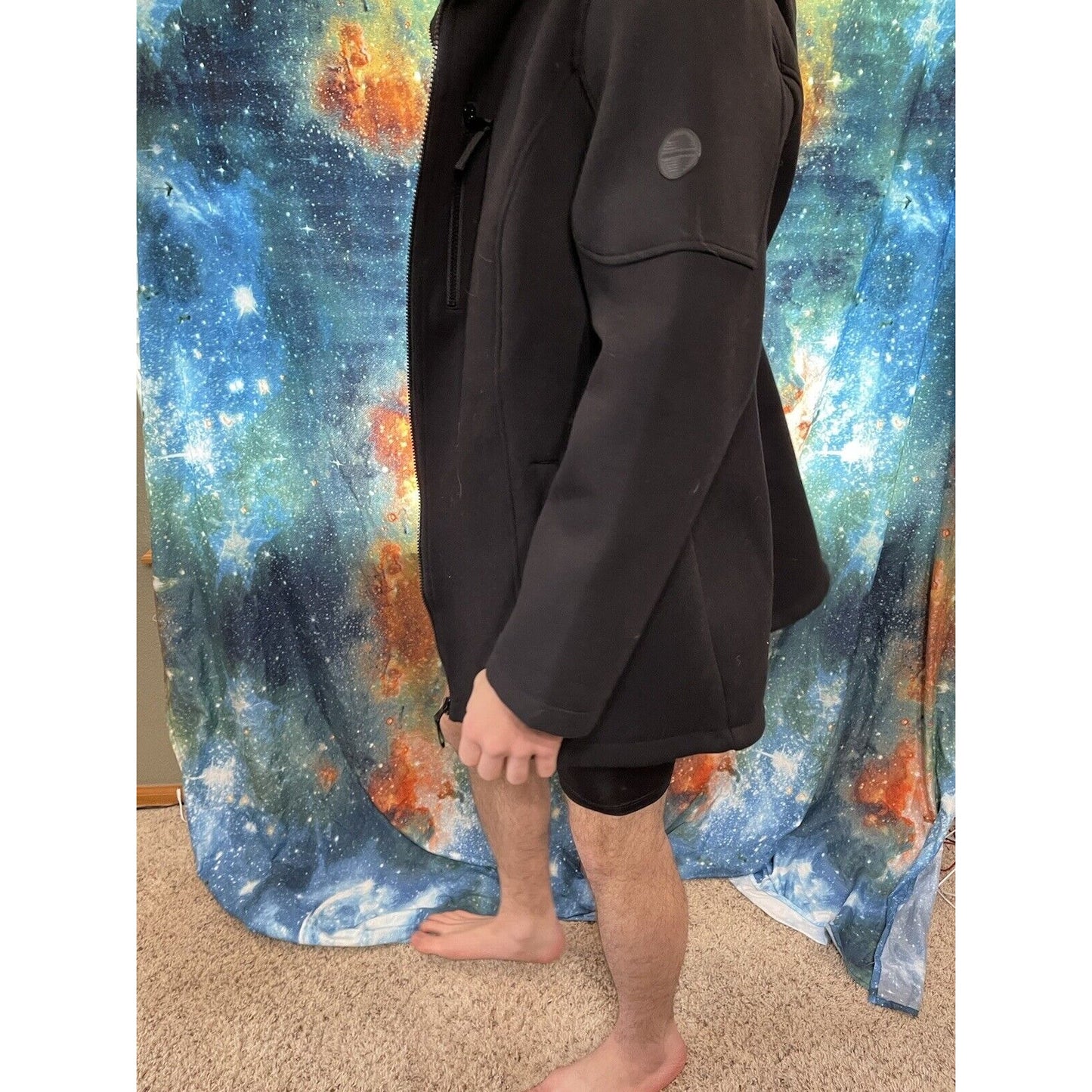 Men's Black Andrew Marc XXL jacket cotton polyester