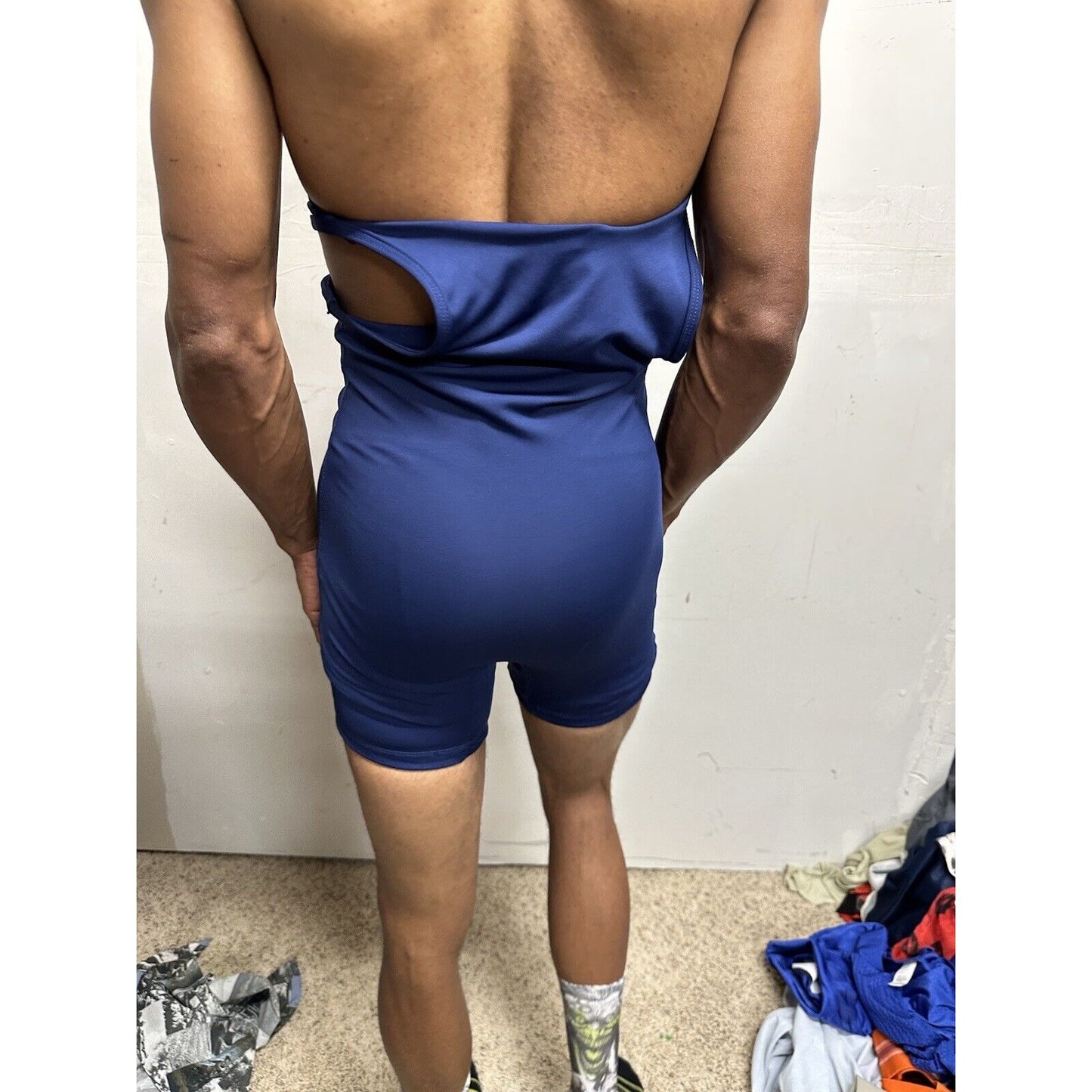 Youth Boy’s XL Wrestling Singlet Navy Blue