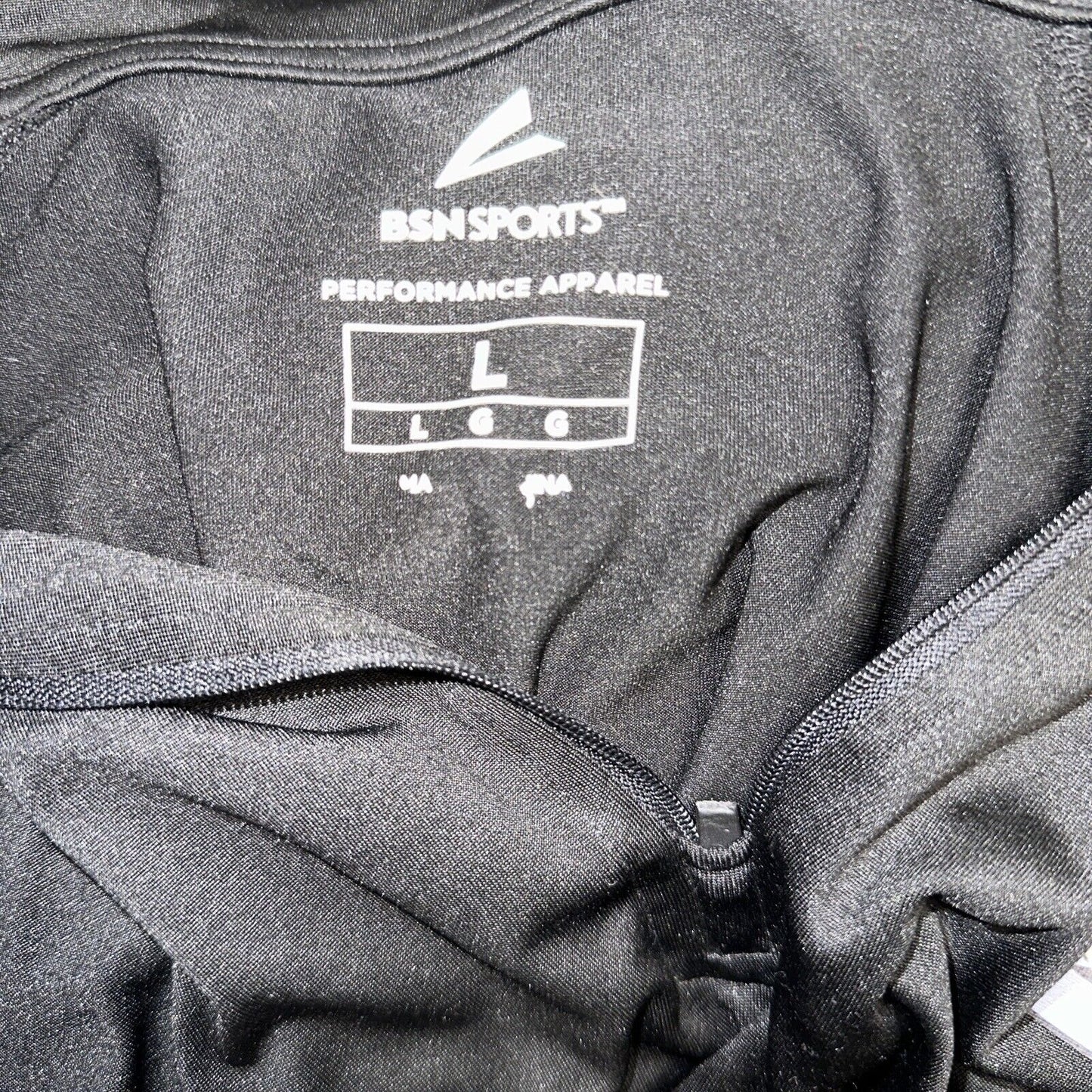 Men’s Black BSN Sports Large Quarter Zip Pullover Vista Ridge High School Soccer