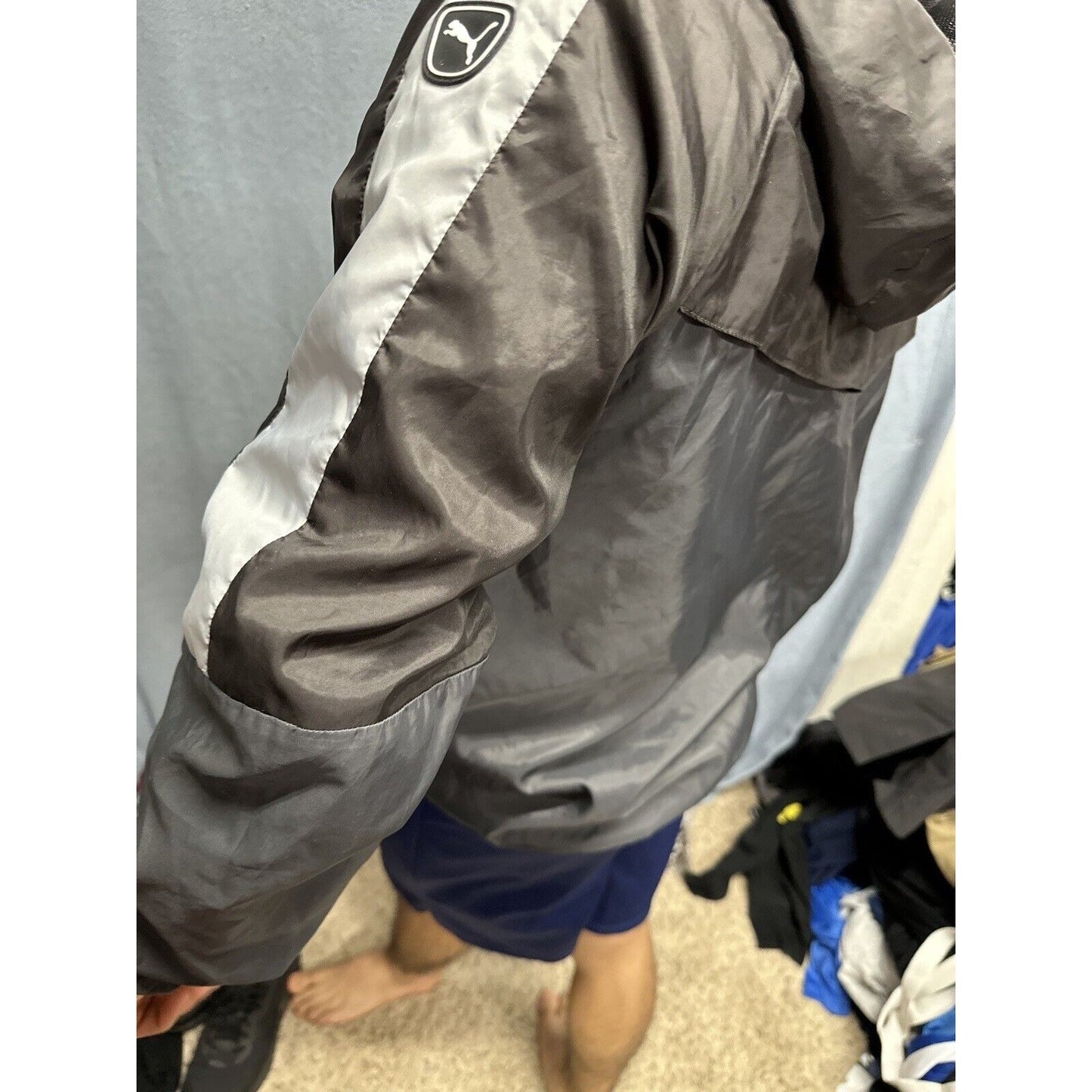 Men’s Small Puma Gray Full Zip Hoodie Small