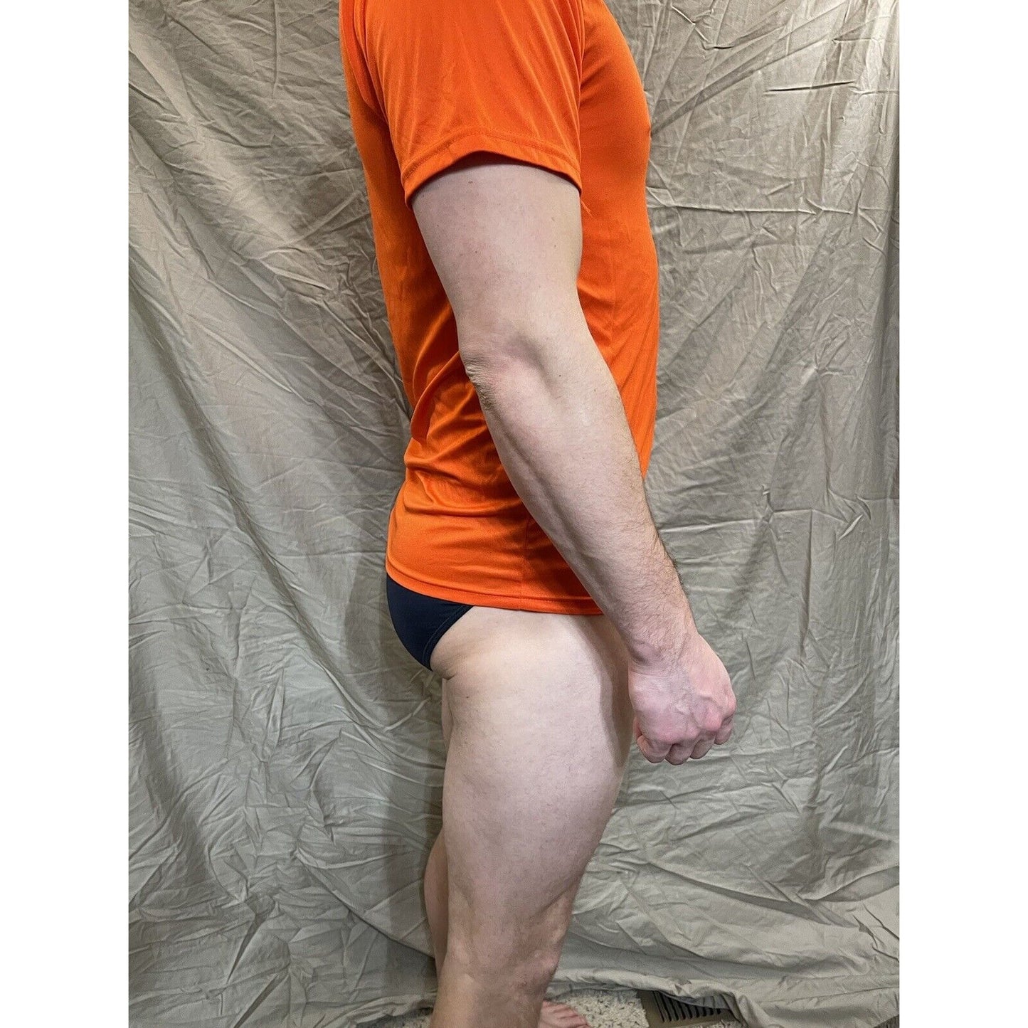 Men's augusta sportswear medium orange compression shirt