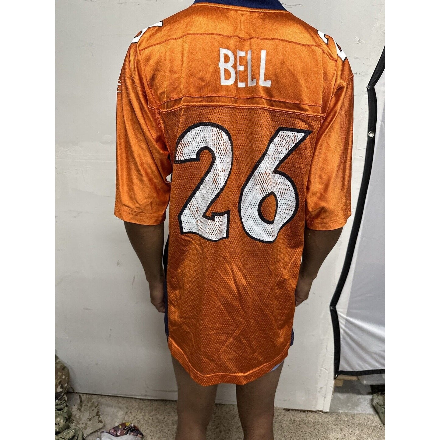 Men’s NFL Equipment Reebok Denver Broncos 26 Bell Football Jersey