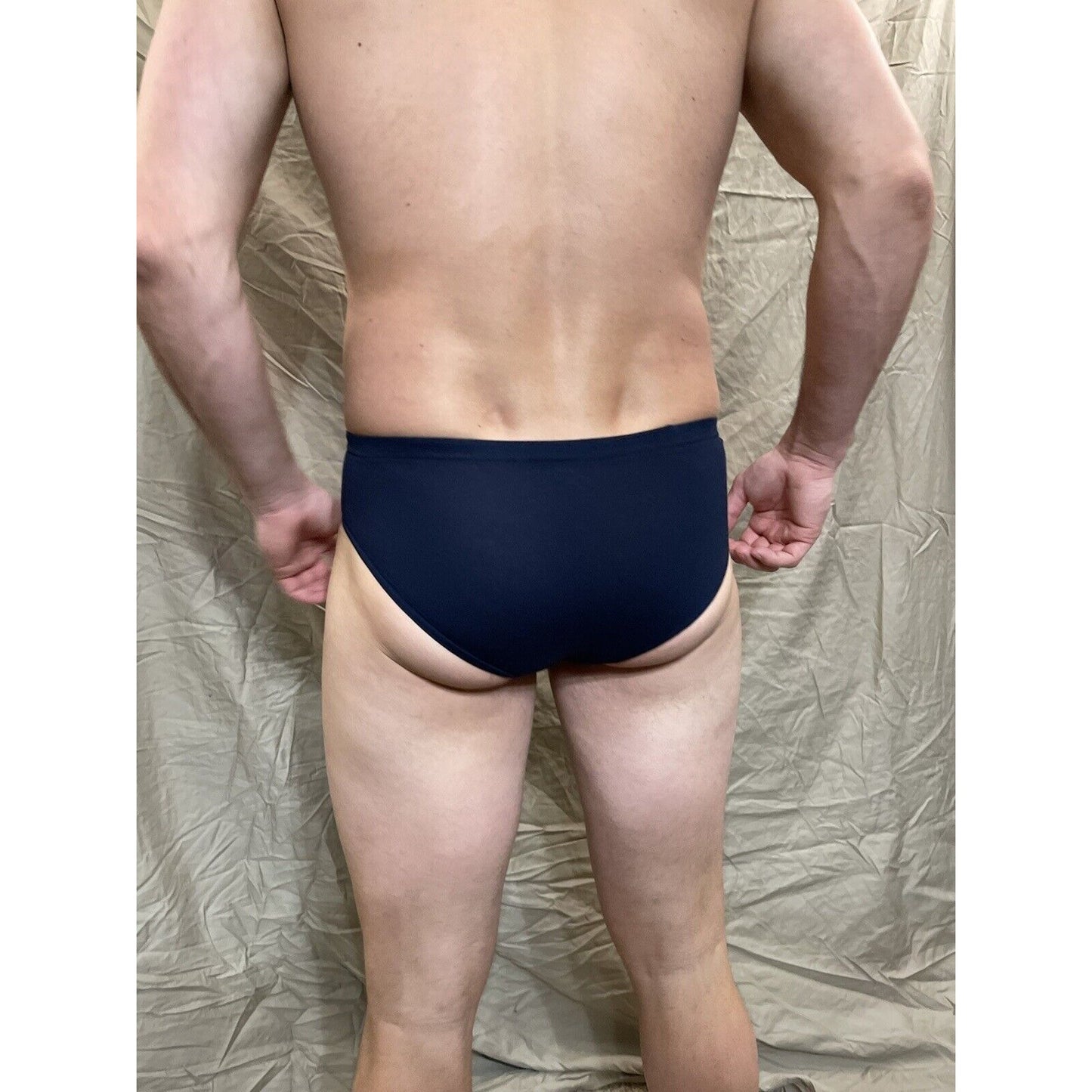 Men's papi small dark blue athletic cut briefs
