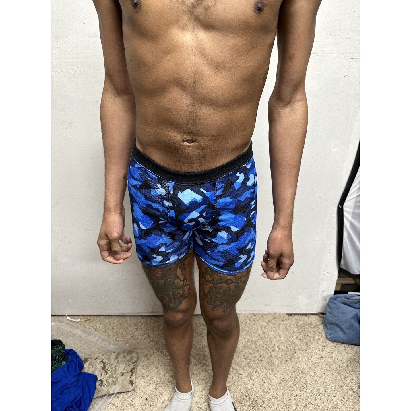 Boys XL blue Camo Hanes boxer briefs