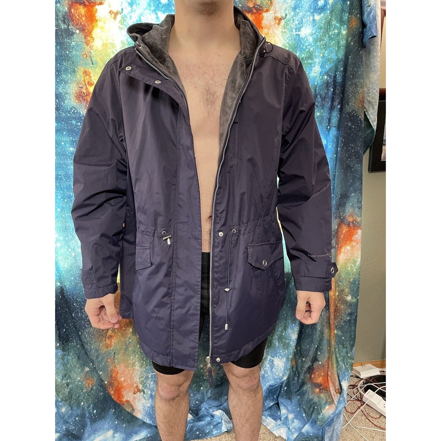 Men's Authentic Lifestyle Free Country Navy Blue 2XL cold weather jacket