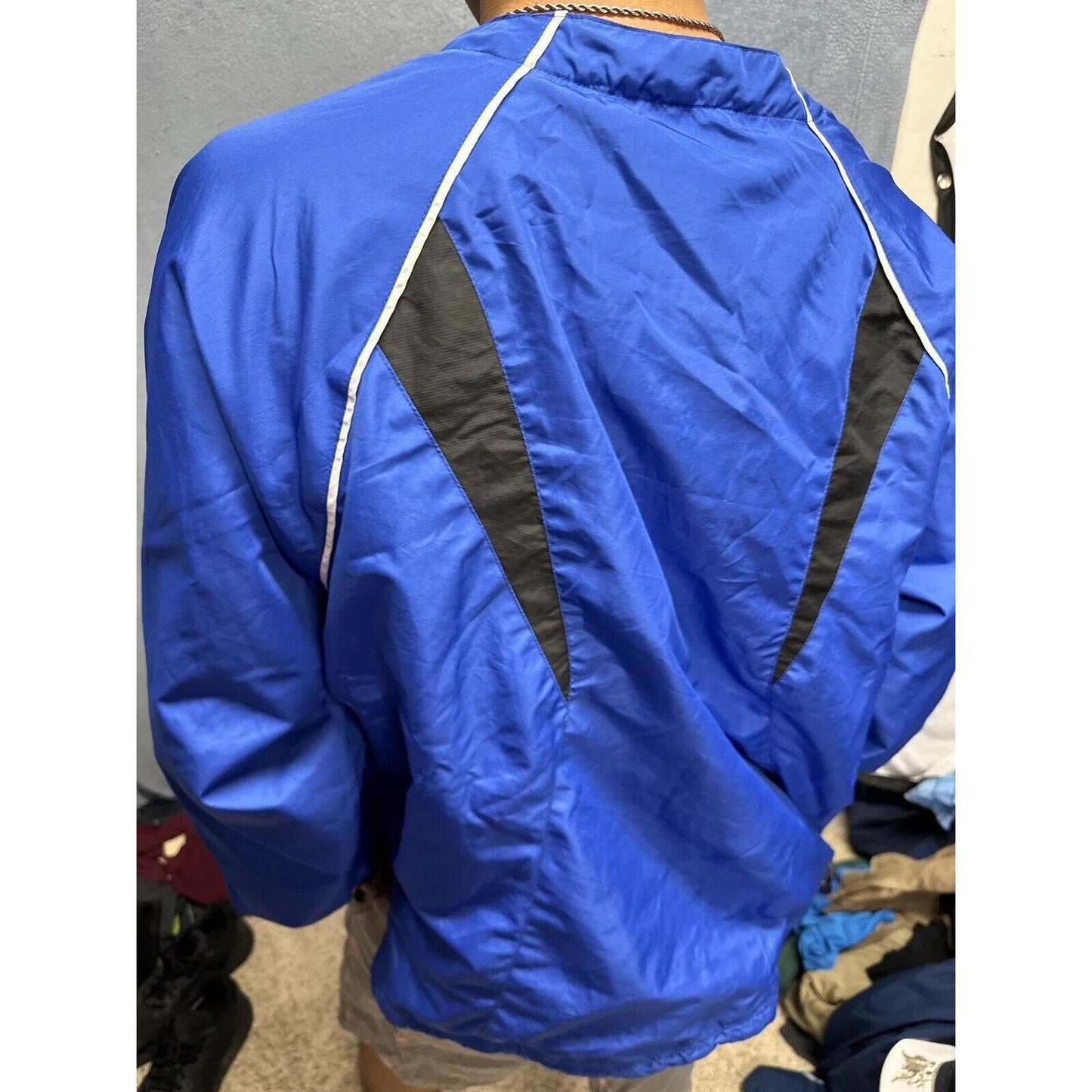 Men’s Blue Holloway Large Air Force Academy Windbreaker Jacket 1/4 Zip Pullover