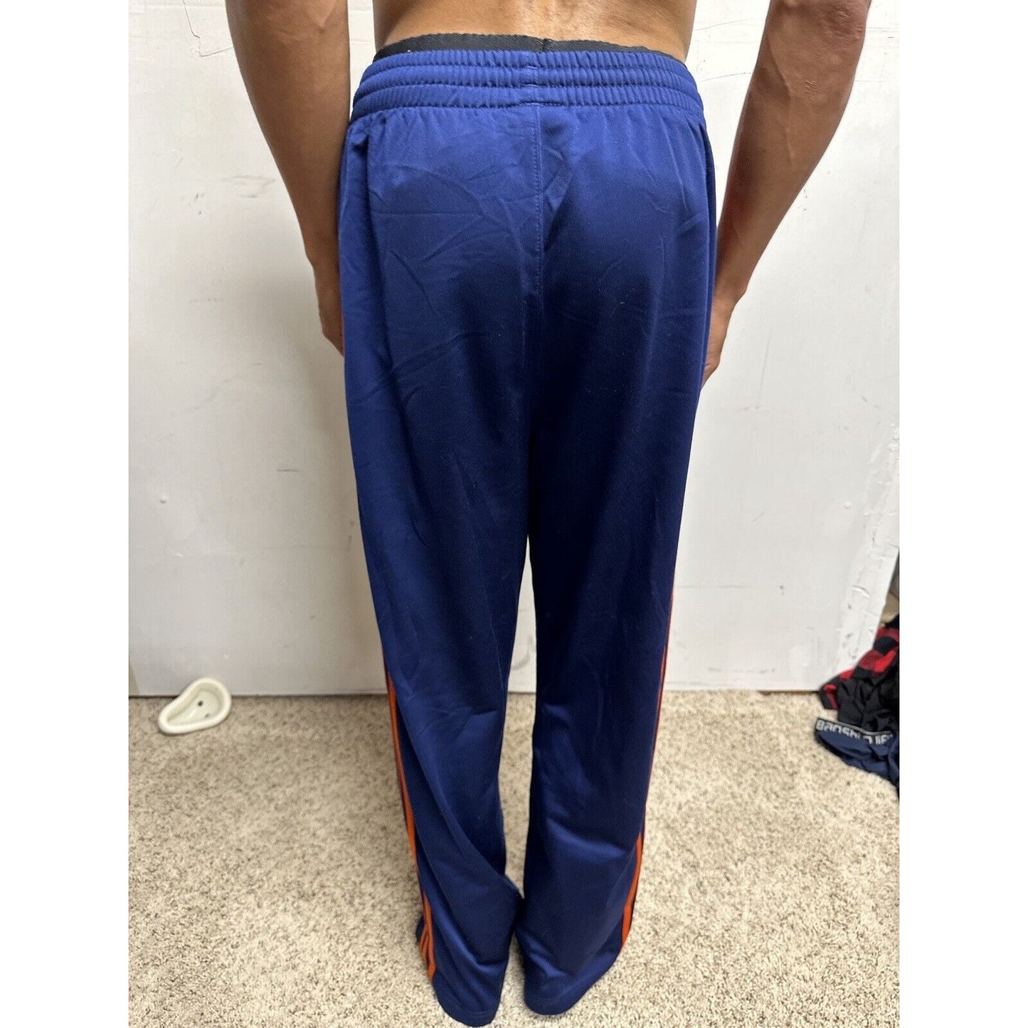 Men’s Blue Large Adidas With Pockets Athletic Pants