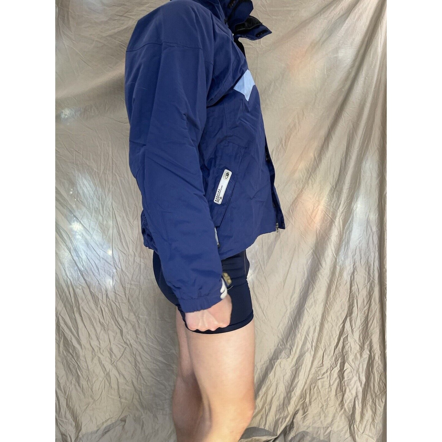 men's bonfire snowboardinf blue snow jacket silver series vaporlite XL
