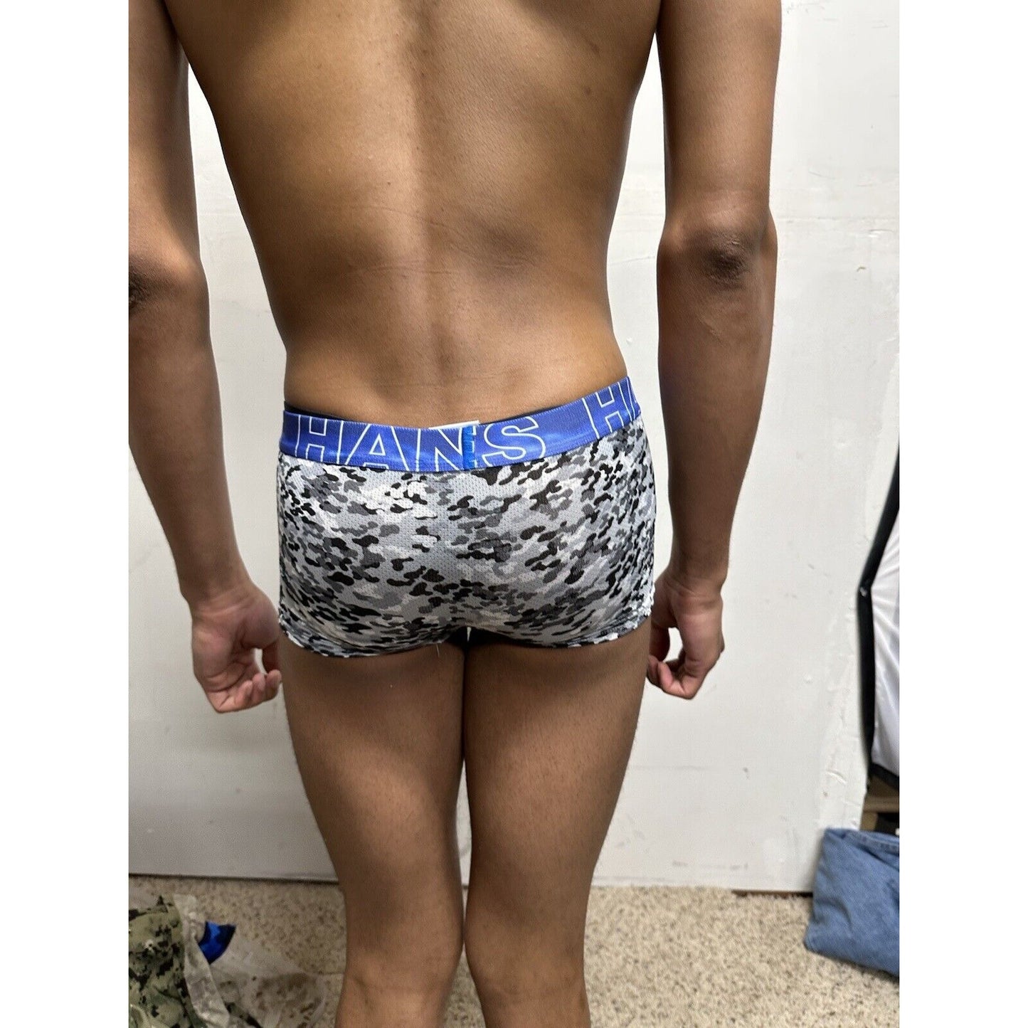 Boy’s small Hanes gray Camo boxer briefs