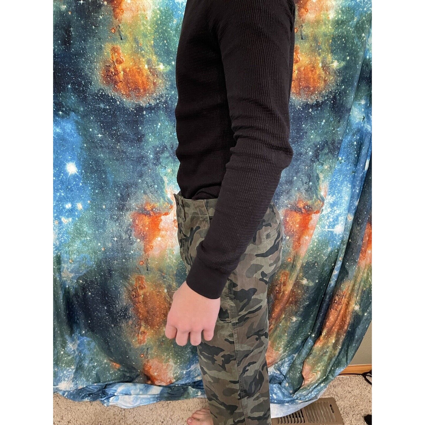 Gap Camouflage (green/brown/tan) Girlfriend Chino Size 10