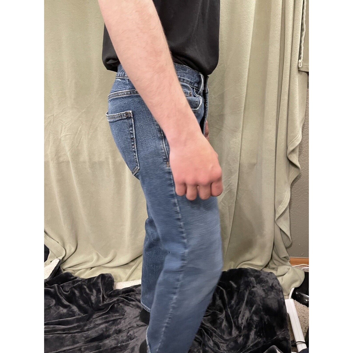 Old Navy Blue Loose Fit Ample Jeans Mens Size 30 X 30