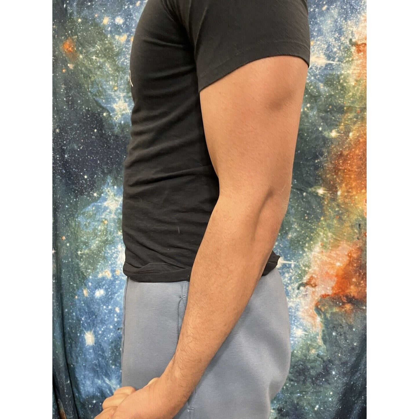 Nike Air Mens T-Shirt Athletic Short Sleeve Swoosh AIR Logo Graphic Gym Active