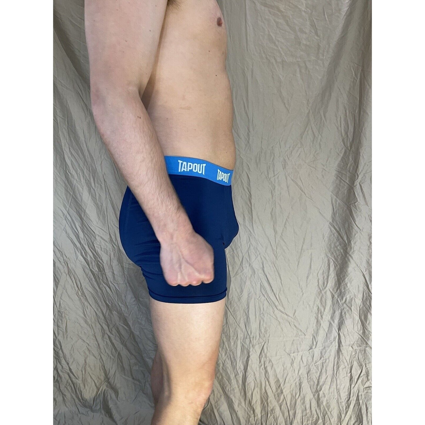 men's tapout dark blue compression shorts with spandex Small