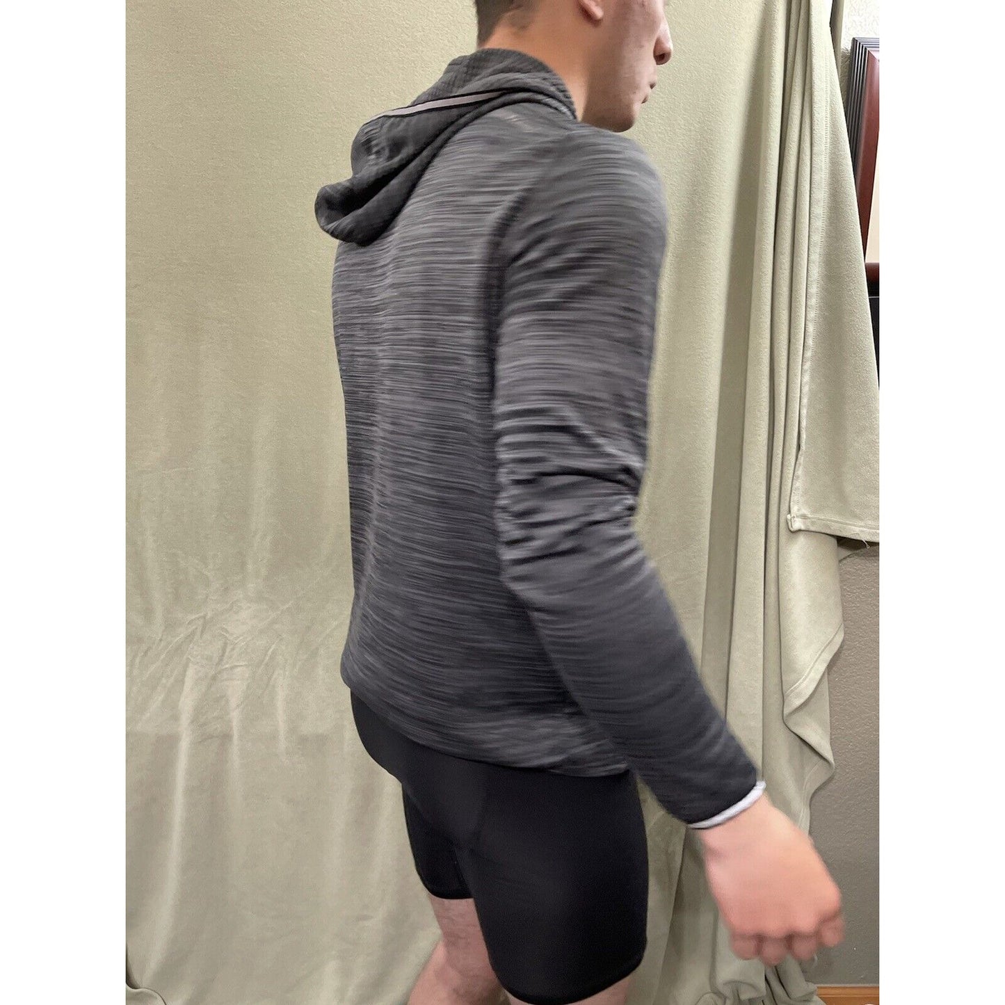 Men’s Gray Medium Hind Running Jacket / Hoodie 5% Spandex