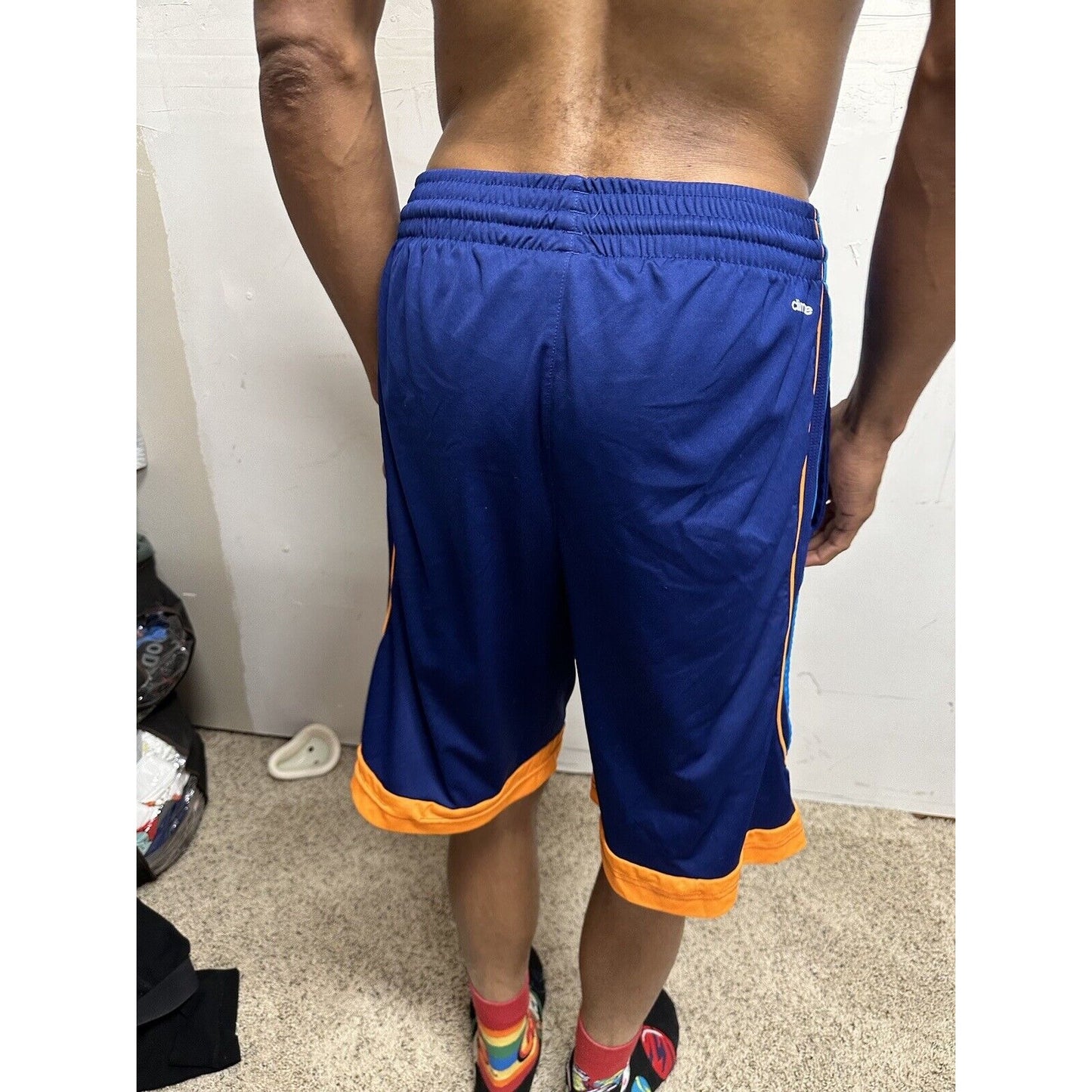 Men’s Medium Adidas Clima Lite Blue Athletic Shorts With Pockets