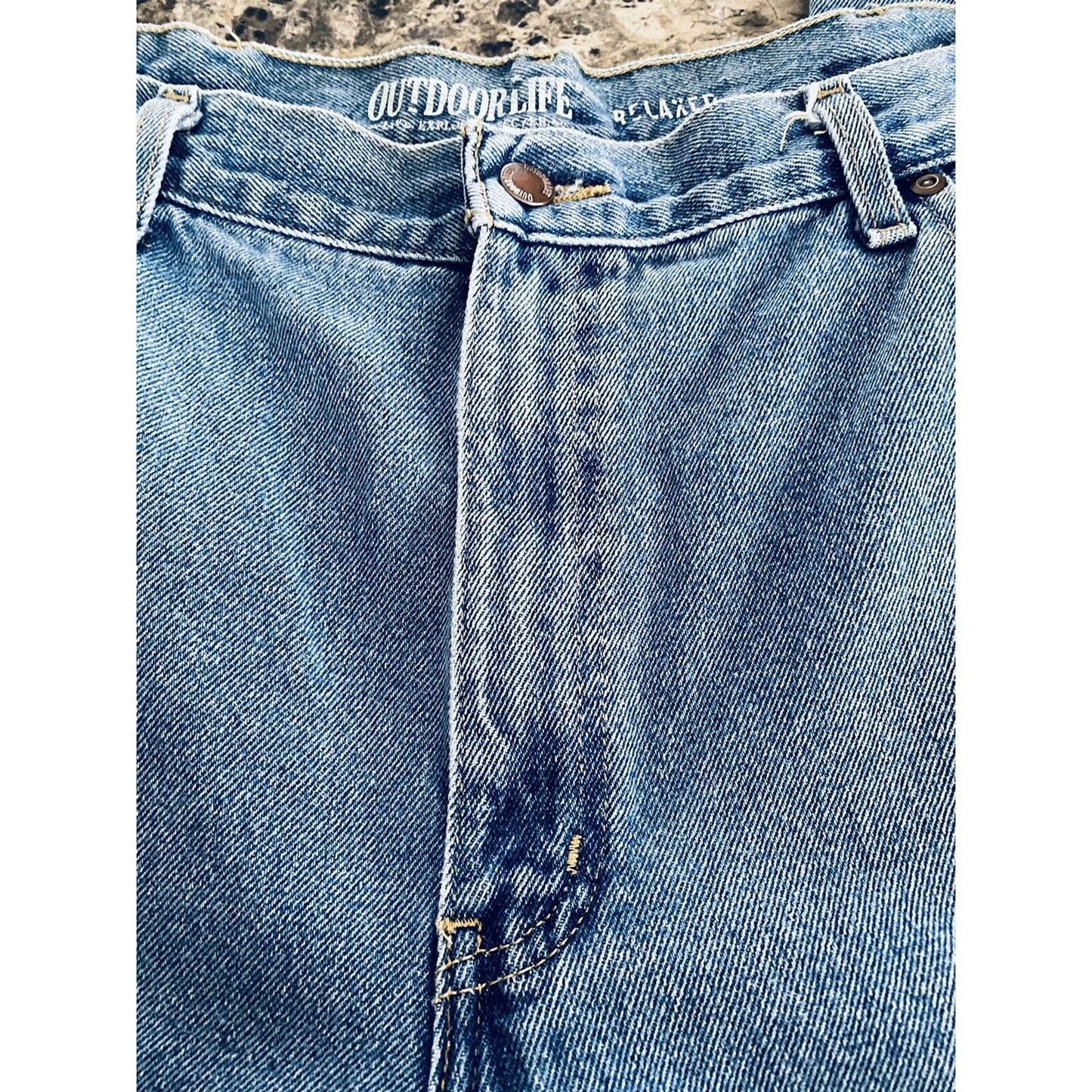 Outdoor Life Relaxed Men’s Blue Denim Jeans 38X30
