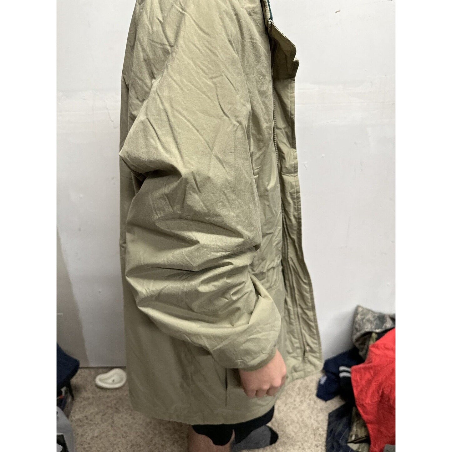 Men’s XL Tri-mountain Beige Jacket With Detachable Hoodie