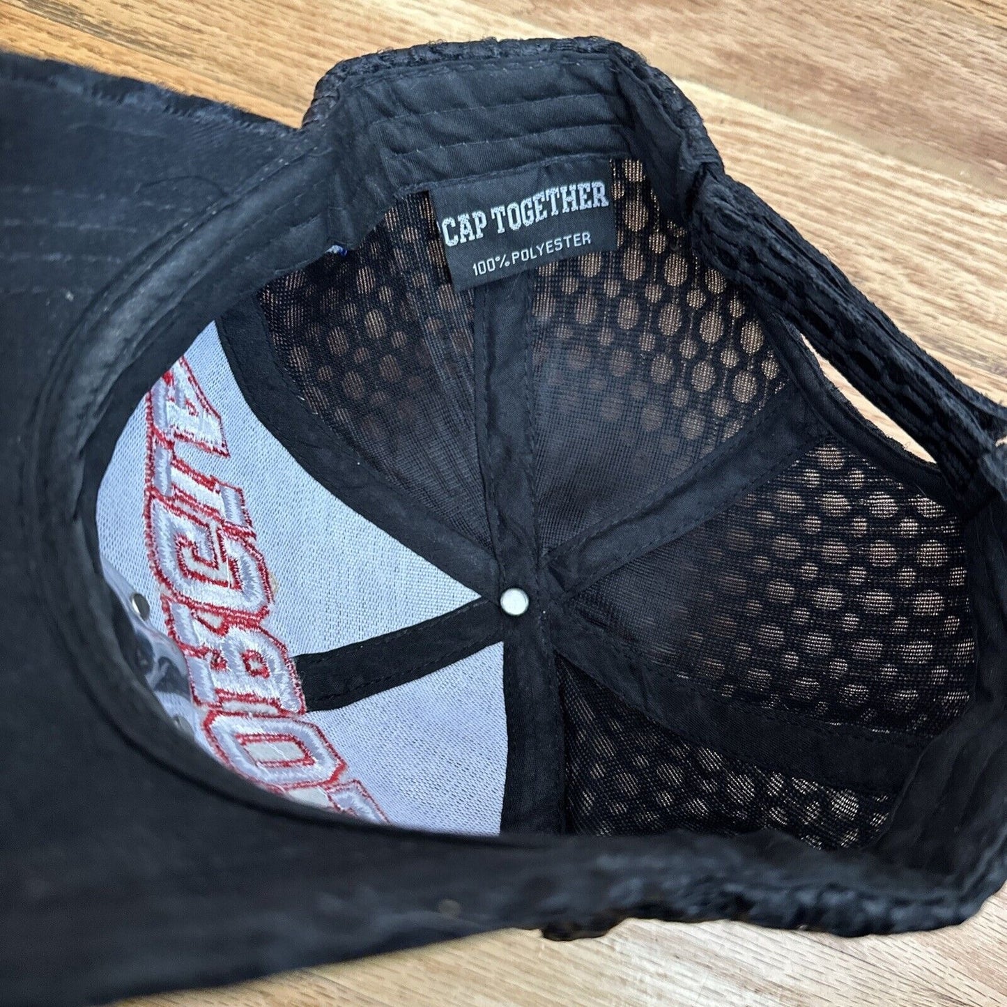 State of Georgia black baseball cap hat cap together