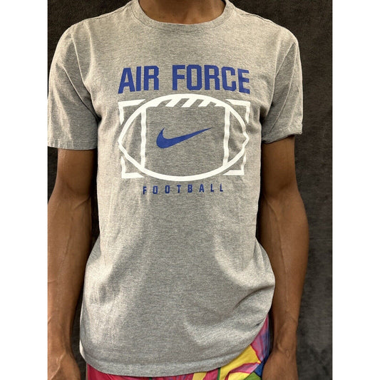 Men’s Gray The Nike Tee Medium Athletic Cut Air Force Football Falcons USAFA