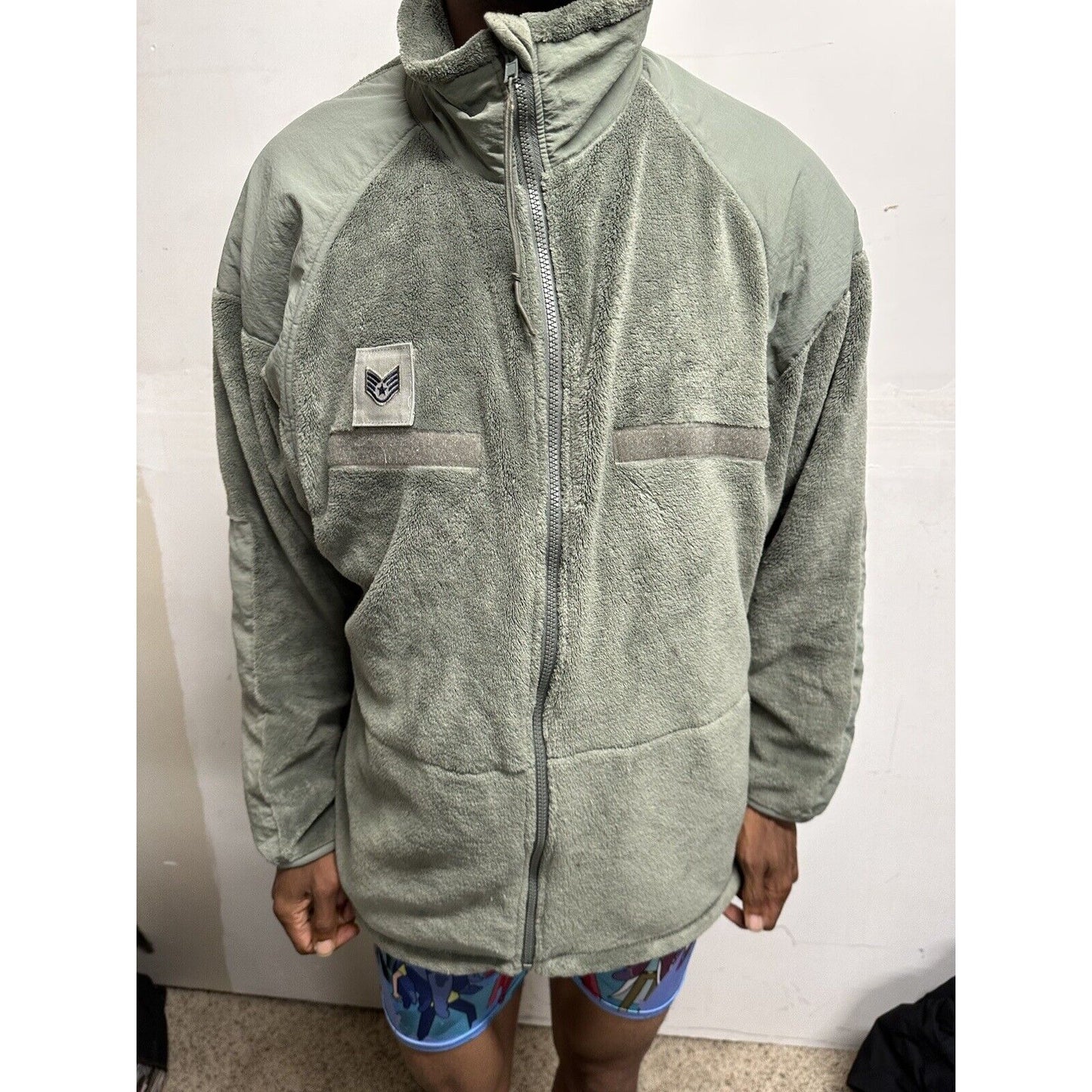 Men’s Sage Green Civil Air Patrol Large Regular USAF Uniform Cold Weather Fleece