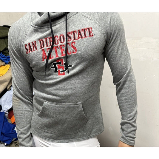 Men’s Small Colosseum Gray San Diego State Aztecs Large Neck Style