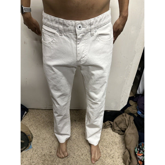 Men’s White INC International Concepts 30 X 29 Denim Pants Berlin Slim Straight