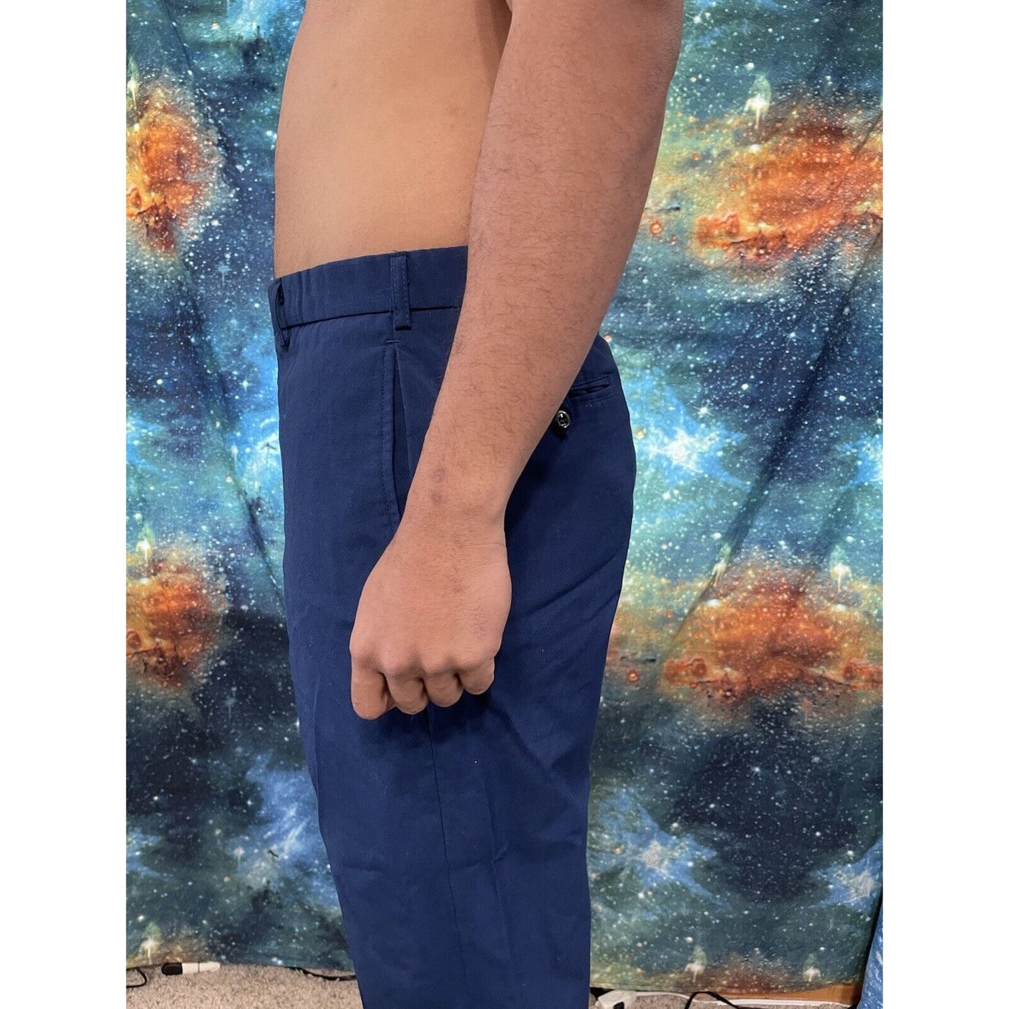Men’s Air Force USAFA cadet 36L  trousers pants poly wool ~31” Inseam Civil Air