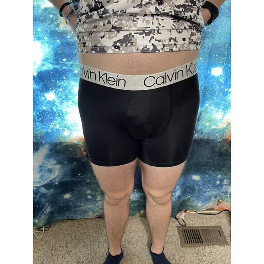 men's calvin klein black compression shorts Large