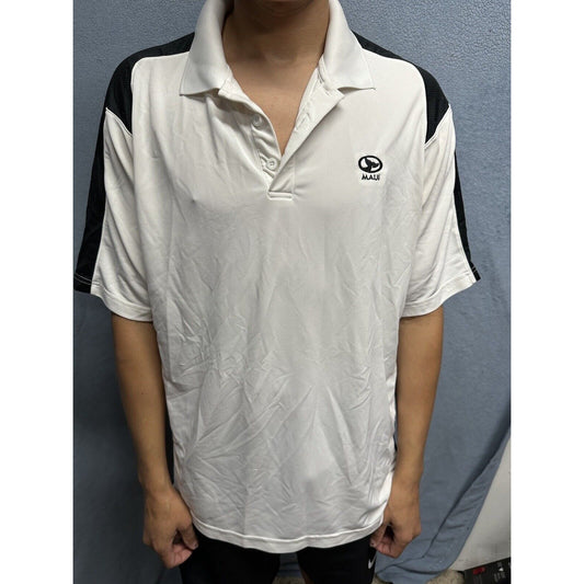 Men’s Large White Heat Gear Under Armour Maui Polo Shirt