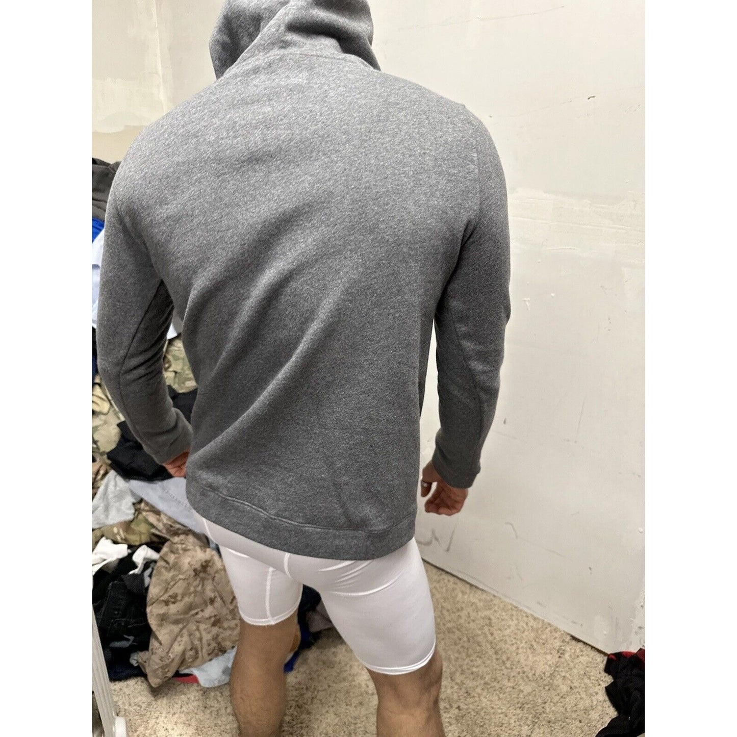 Men’s Gray OC Lacrosse Under Armour Loose Cold Gear Small Hoodie