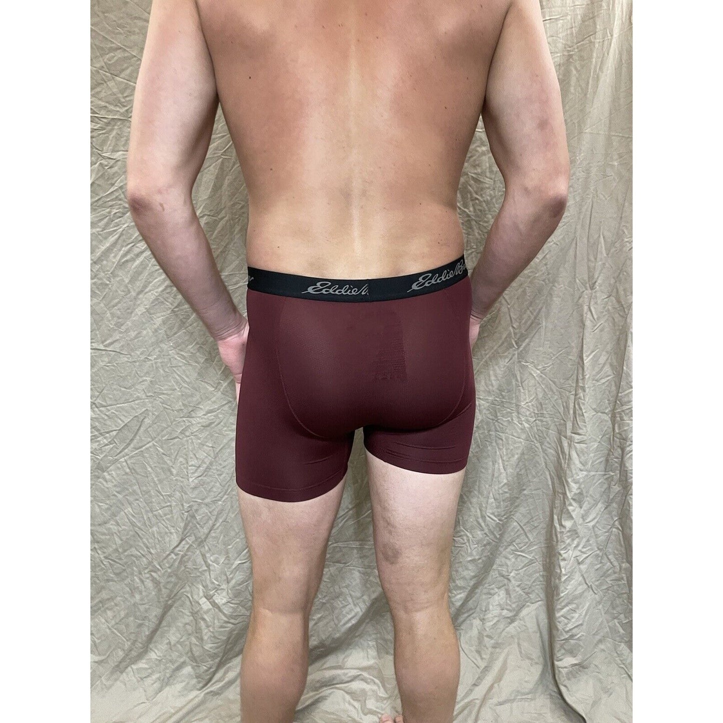 men's eddie bauer Maroon boxer brief