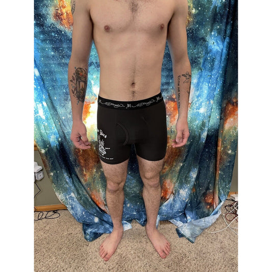 men's ed hardy medium black new york compression shorts New And Unworn