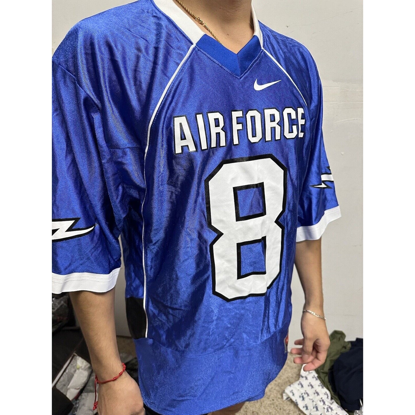 Men’s Air Force Falcons Team Nike Football Jersey Number 8 Medium