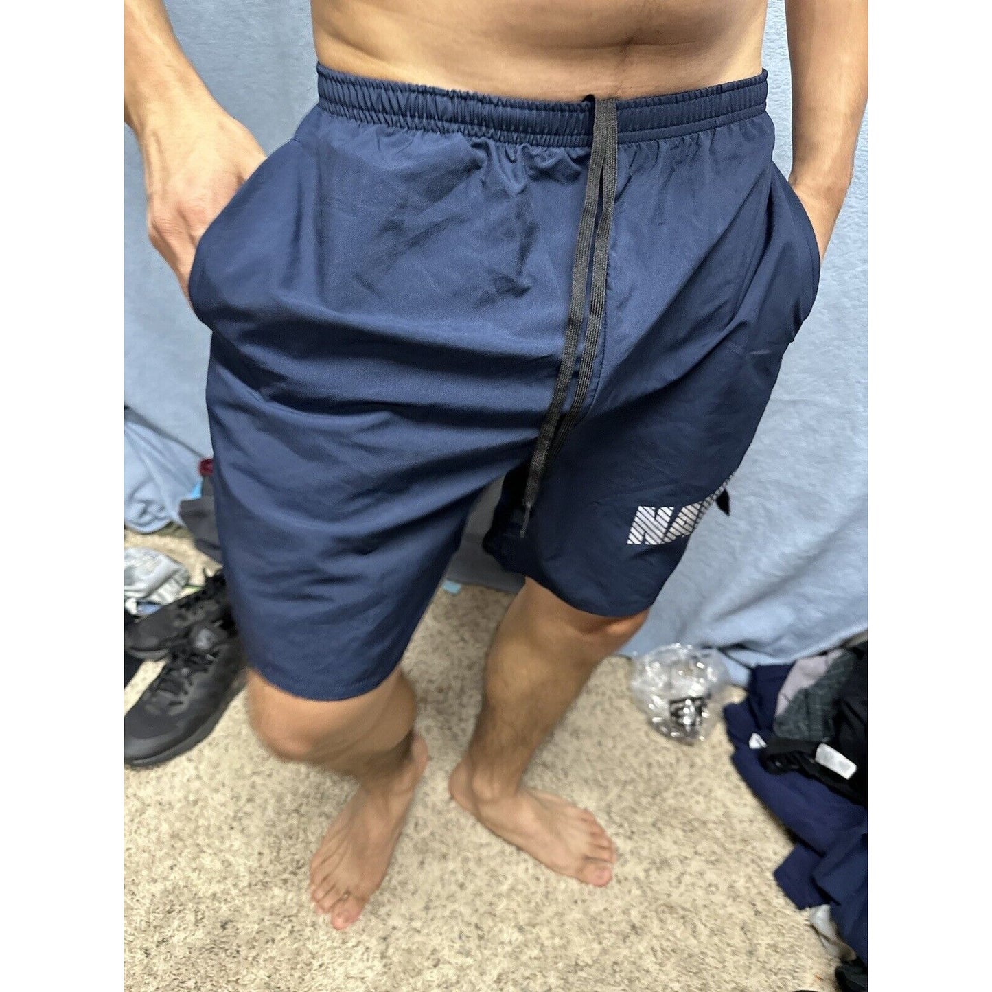 Men’s New Balance Medium Navy Uniform Pt Shorts Blue
