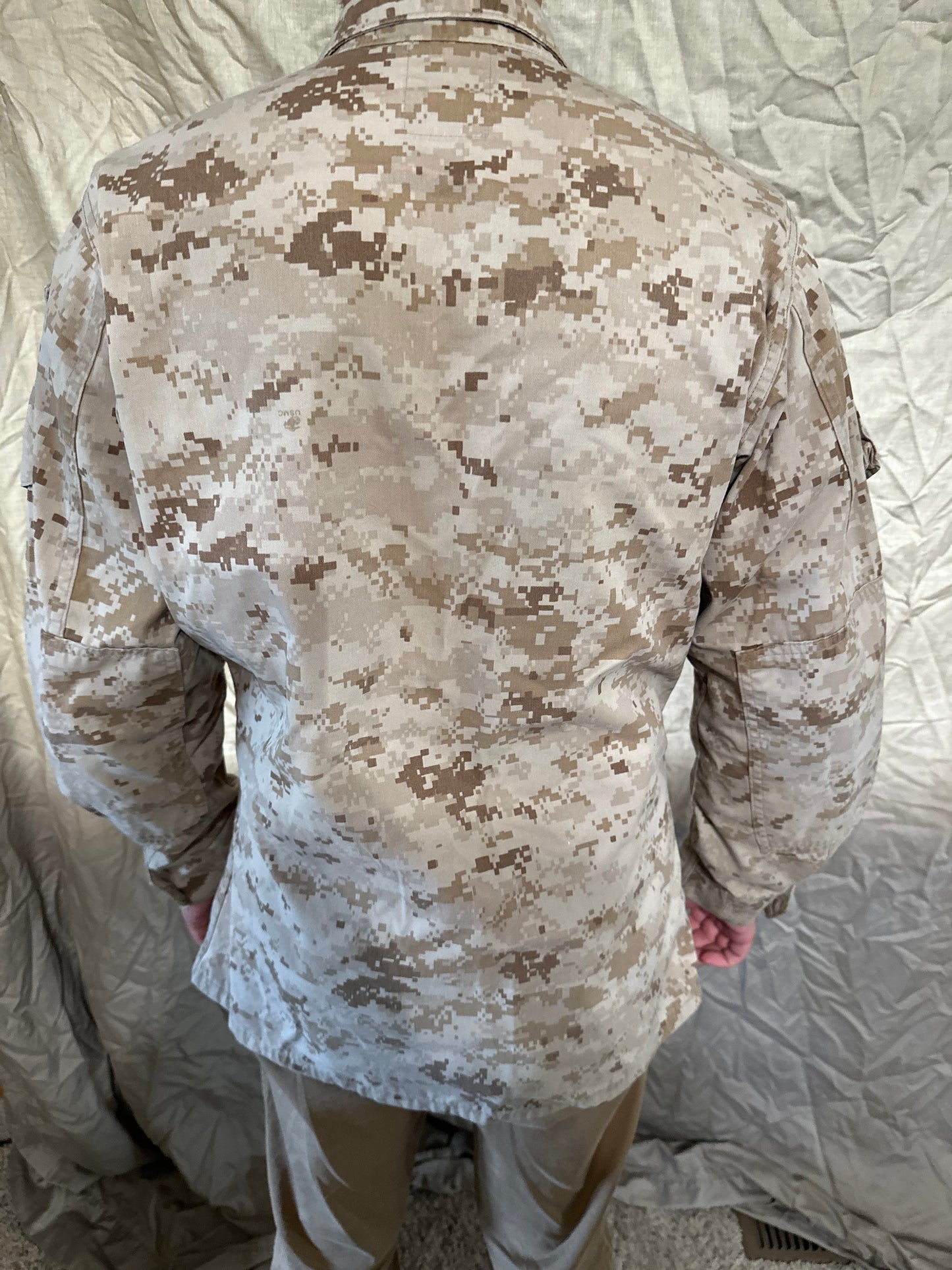 Men’s desert marpat usmc marine corps small regular blouse top