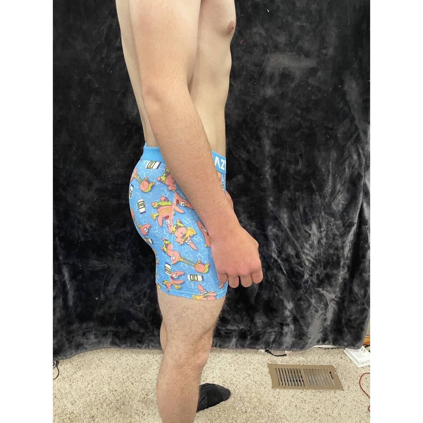 Men’s Crazy Boxer Spongebob Squarepants Size Small Boxer Briefs Light Blue