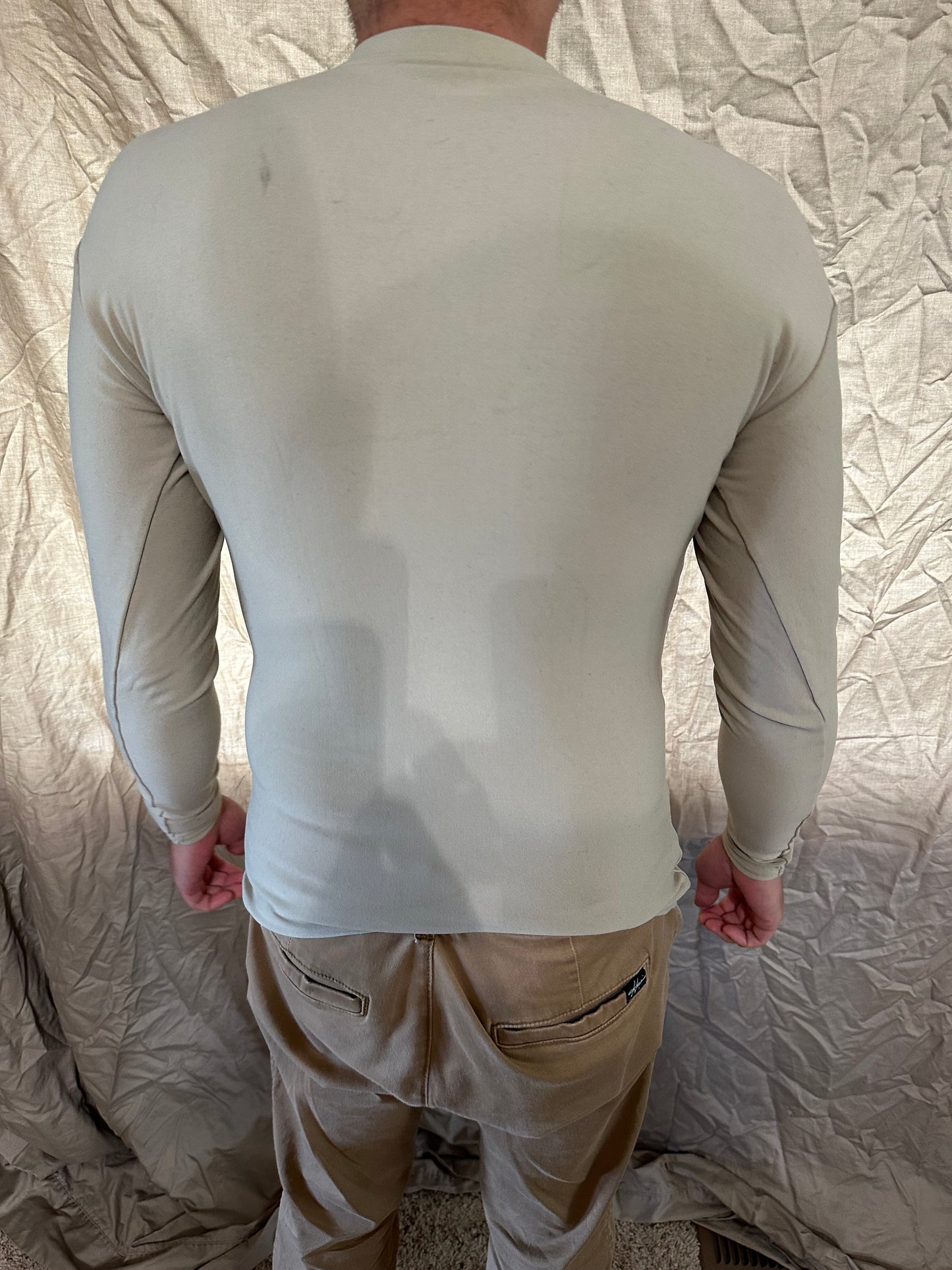 Men’s under armour tactical medium desert sand military long sleeve shirt