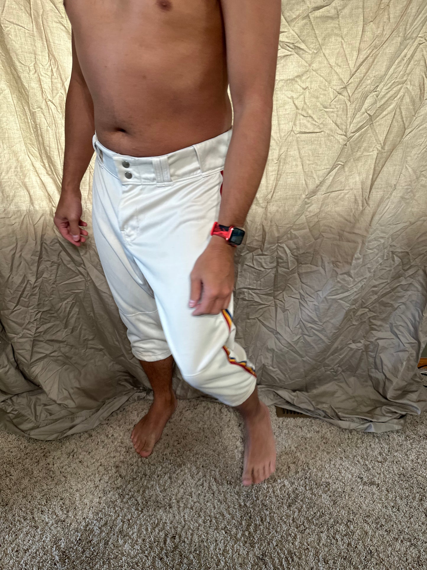Men’s prolook size 34 white baseball pants