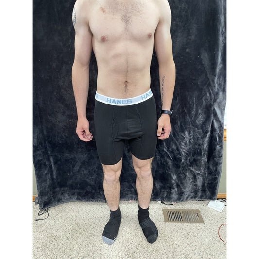 Men’s Hanes Black Comfort Flex Fit Size Large Boxer Briefs New