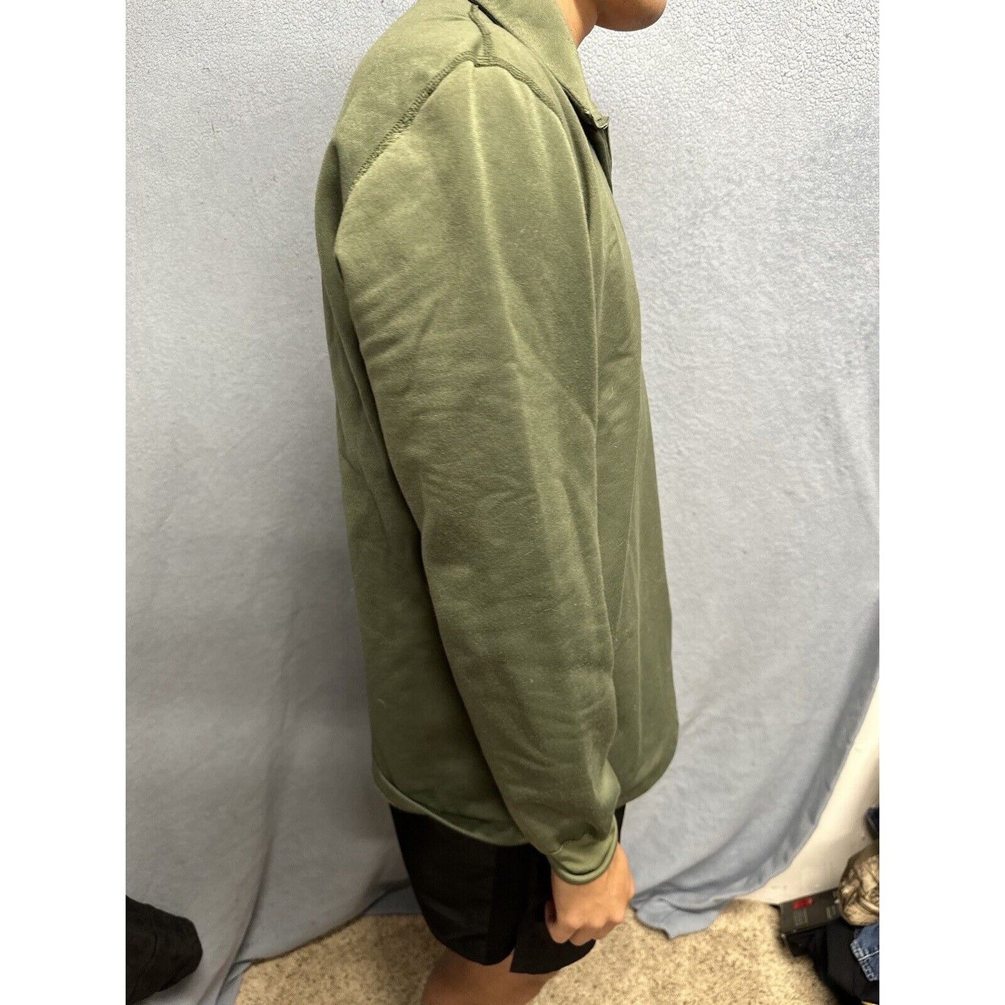 Men’s Military Army USAF Medium Green Sleeping Shirt Heat Retentive