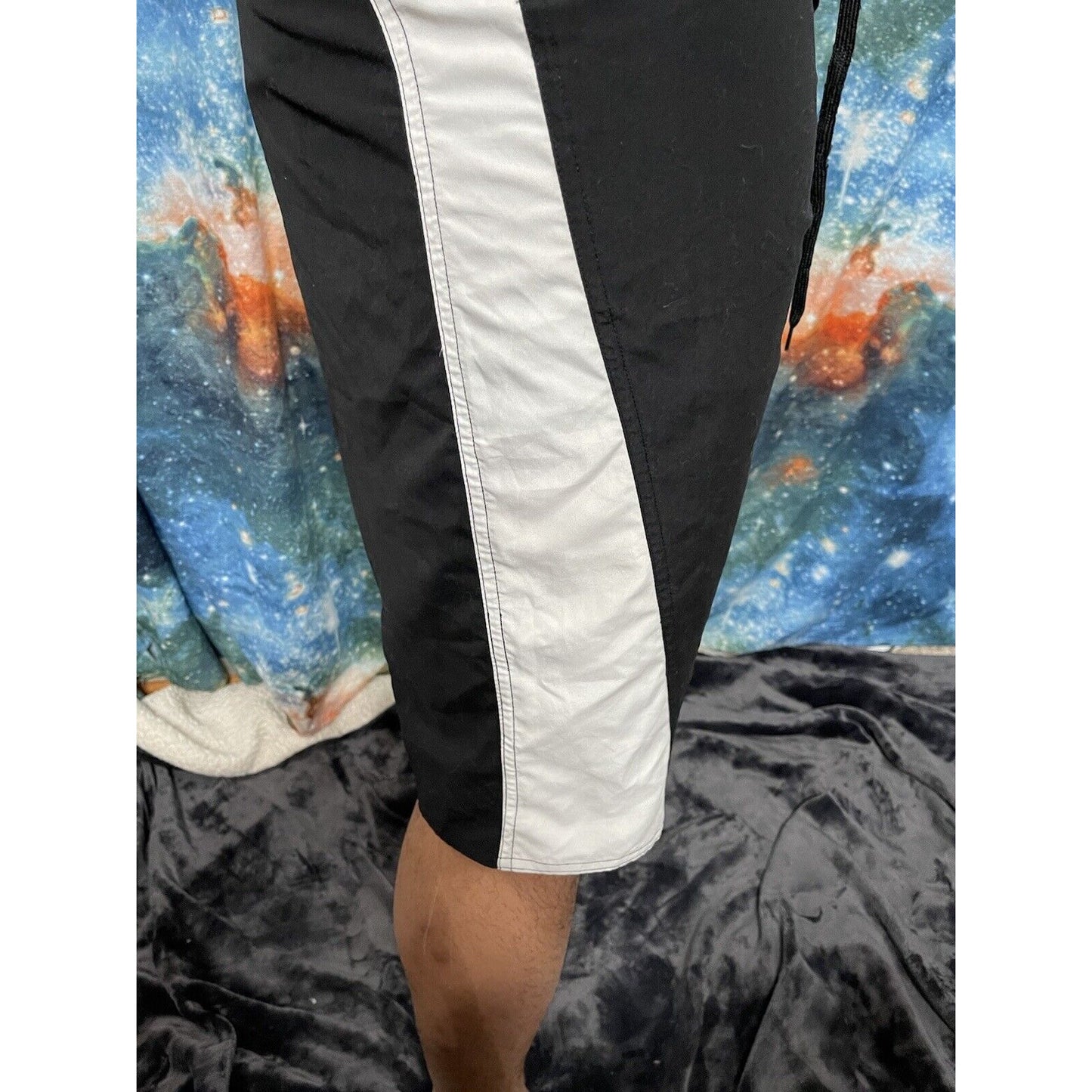 Men’s Rodeo C&A XXL Black and White Board Shorts