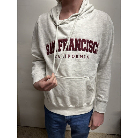 men’s city wear SF san francisco california hoodie white