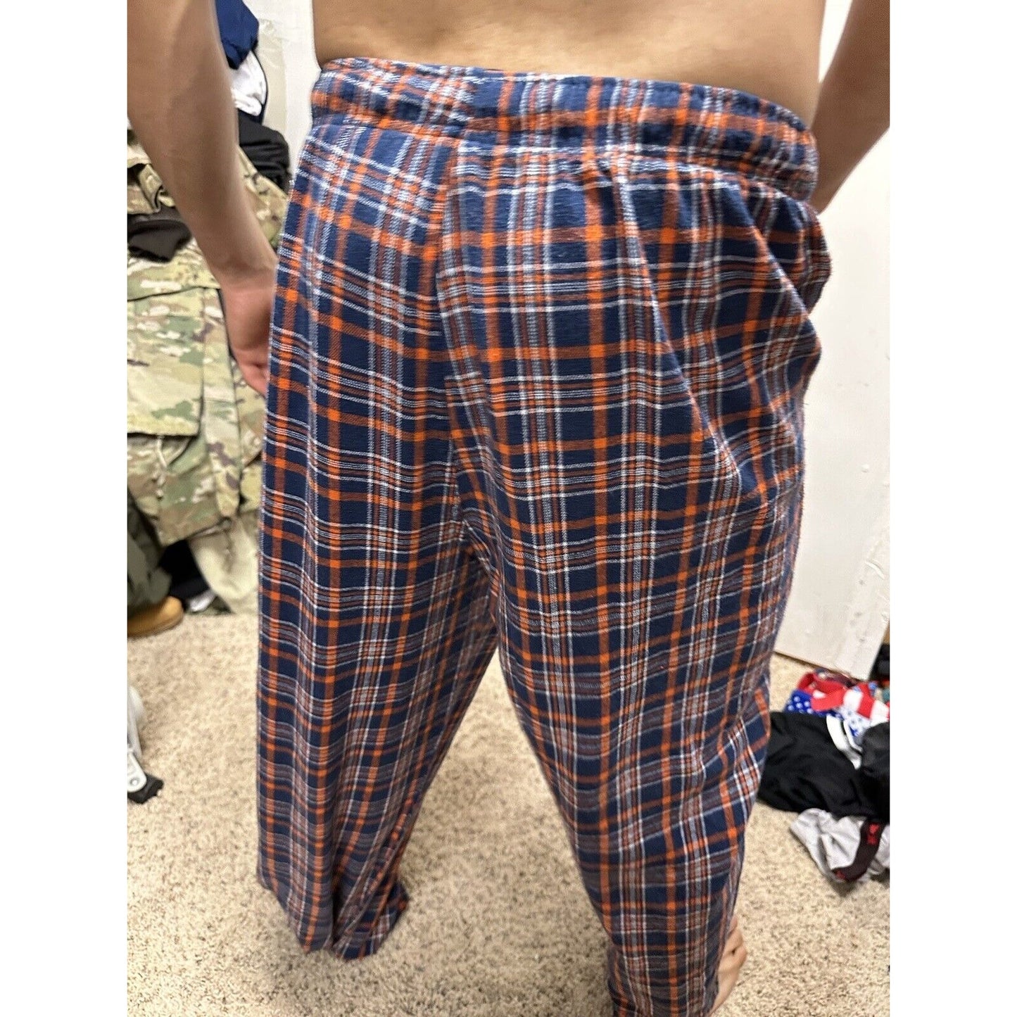 Men’s Plaid NFL Team Large Denver Broncos Pajama Pants Lounge Sleepwear