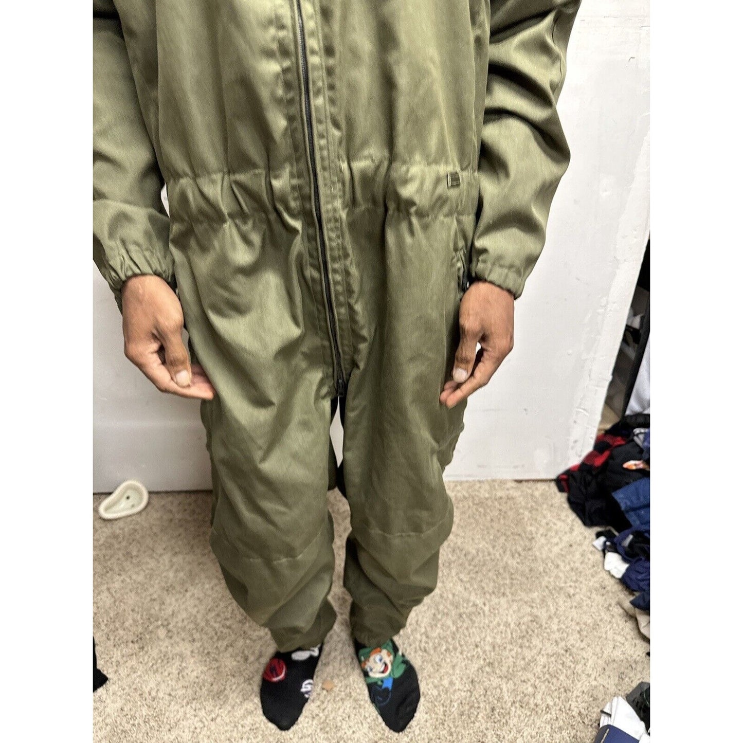Men’s US Army Overalls Large Regular Military Uniform Combat With Patches