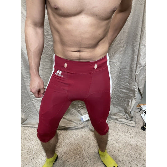 Men's XS Russell Athletic Red Football Pants Extra Small