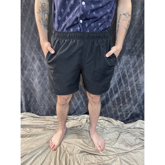 men’s arena black lined shorts japanese 105cm