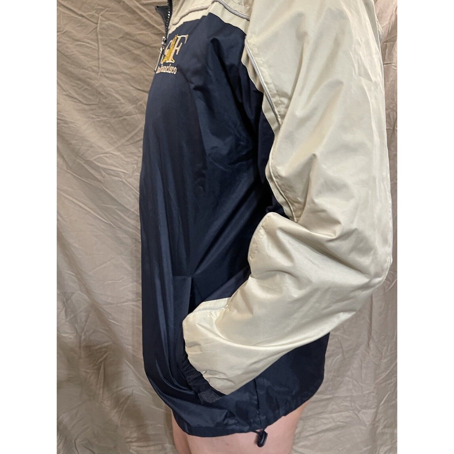 Men's Gogo Sports blue mediuk windbreaker full zip San Francisco