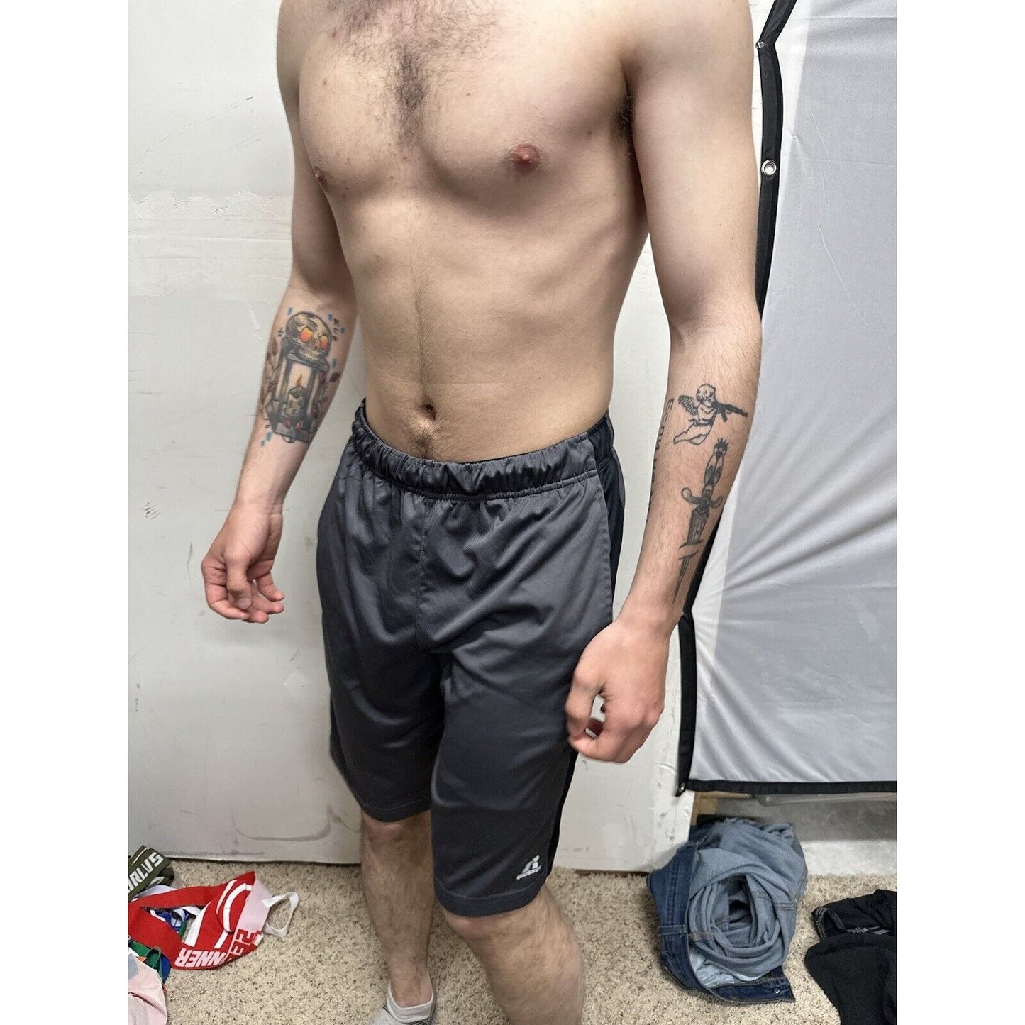 Men’s Gray Russell Athletics Medium Shorts